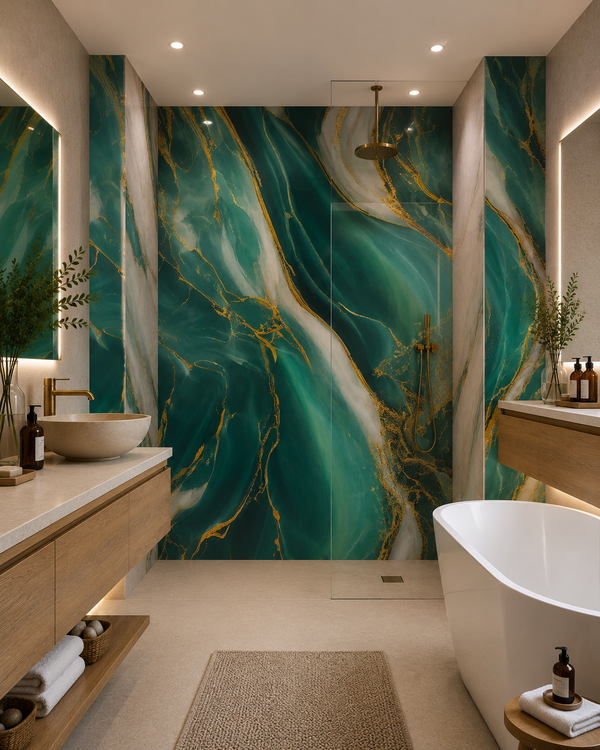 Shower Wall Panels Bathroom Waterproof Cultured Marble Shower Product Cultured Marble Tub Surround Shower Panel